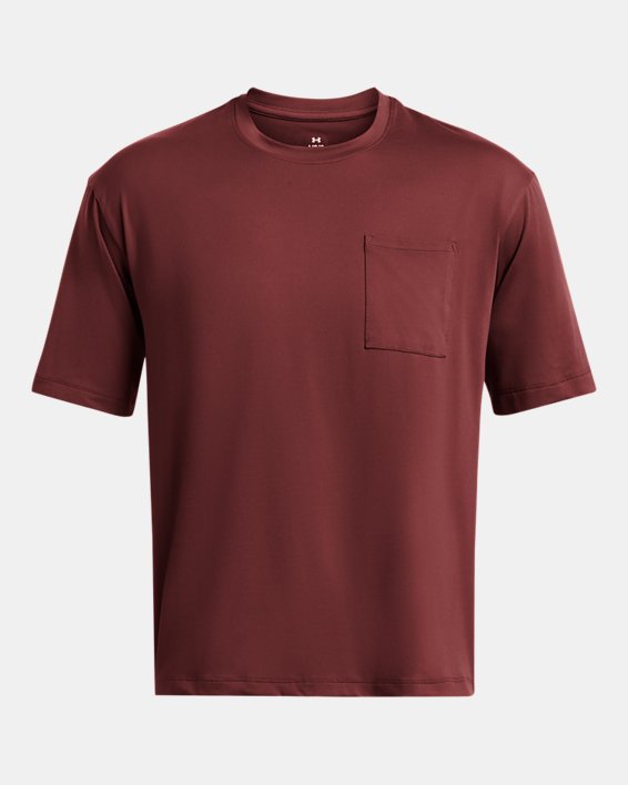 เสื้อแขนสั้น UA Meridian Pocket สำหรับผู้ชาย in Red image number 3